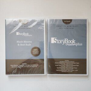 Lot of 2 Creative Memories StoryBook Creator Plus Software & Digital Content Set